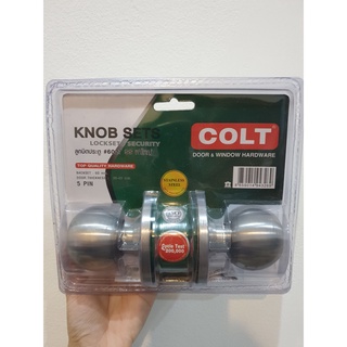 พร้อมส่ง !! ลูกบิดทั่วไป COLT 6027 SS ฝาใหญ่ หัวกลม หัวกลม สีสเตนเลส ทนทานต่อการกัดกร่อน