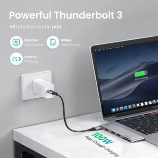 Ugreen Dual Type C to USB 3.0 HDMI Hub สําหรับ MacBook Pro 2018