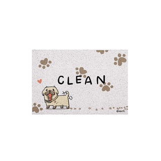 [MT02-00000004] พรมเช็ดเท้า พรมดักฝุ่น ลาย Mah Clean รุ่นหมาจิ๋ว ขนาด 40x60 ซม (Mattii x หมาจ๋า)