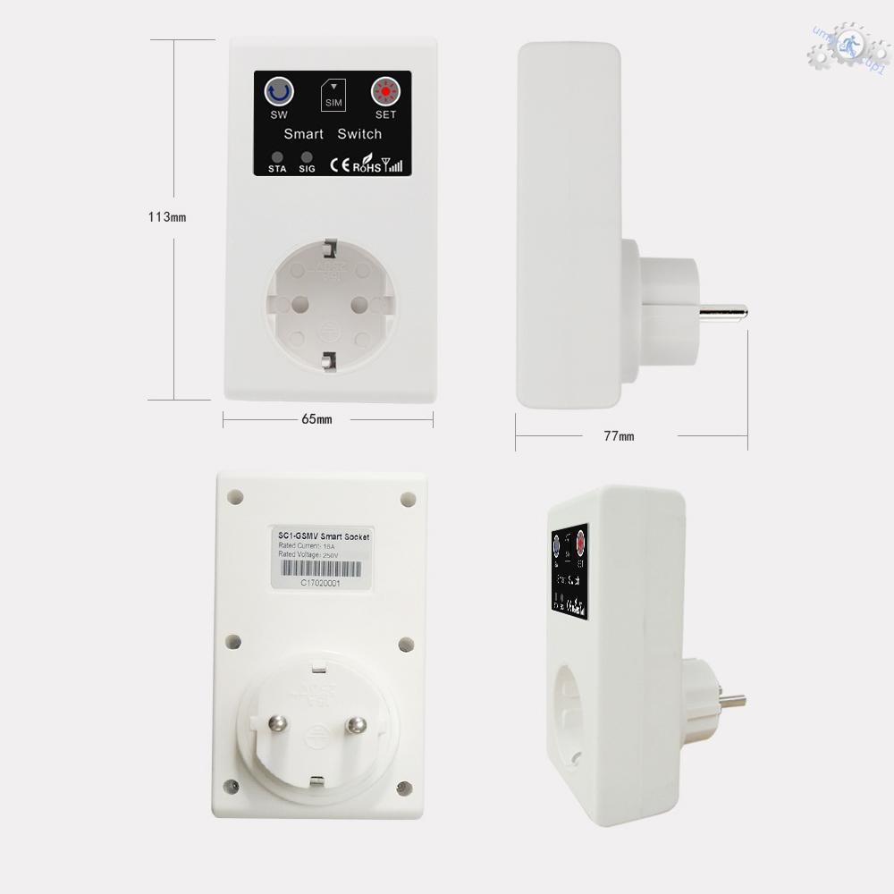 GSM Intelligent Power Socket Call SMS APP Remote Control Switch Pump ...