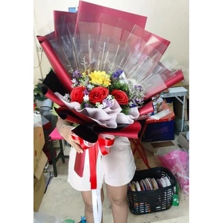 ช่อเปล่าใส่ธนบัตร พร้อมตกแต่งดอกไม้10-20-30ซองมีสีทีหลากหลาย
