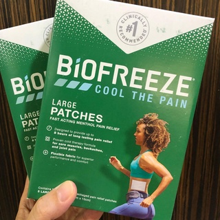 Biofreeze Pain Relief Patch ( Best seller No.1) แผ่นเจลแปะ แก้ปวด