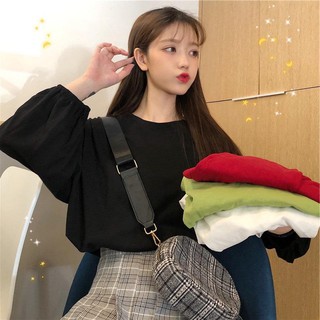 LHfashion👗 มาใหม่ ⚡เสื้อแขนยาวแขนตุ๊กตาพองเบาๆพอกรุบกริบ คือน่ารักมากจริงๆ ของมันต้องมีนะจ๊ะ