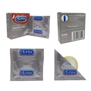ถุงยางอนามัย​ดูเร็กซ์ Durex Condom ของแท้ รวมทุกรุ่น ทุกขนาด(บรรจุ 3ชิ้น/กล่อง)