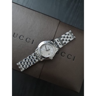 Gucci 5500Lหลักเพชร 11 เม็ด Used like new กุชชี่มือสอง ของแท้ สภาพสวย