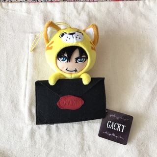 GACKT Gakucchi Love Letter Envelope FuRyu mascot Strap Plush Toy Doll (Yellow),  6" FuRyu แท้