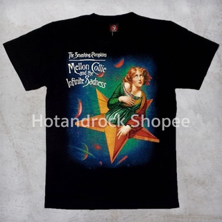 เสื้อยืดผ้าฝ้ายพรีเมี่ยม เสื้อวงสีดำ The Smashing Pumpkins TDM 1437 Hotandrock