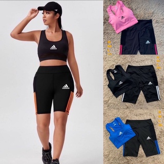 👉🏻New‼️ ชุดเซ็ต Adidas Leggings เหนือเข่า รุ่นฮิตเนื้อหนา เหมาะสำหรับใส่ออกกำลังกาย หรือใส่ลำลอง