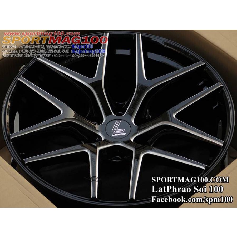 ล้อแม็กซ์ Lenso JAD Jager DYNA สีดำมิลลิ่ง 9-20นิ้ว 6รู139 ET20 [16764]