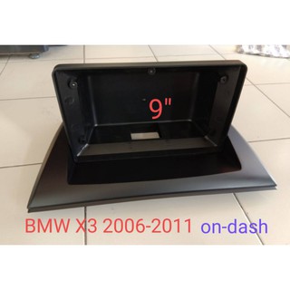 หน้ากากวิทยุ BMW X3 ปี2006_2011สำหรับติดตั้งจอ android 9"บนแผงหน้าปัทม์