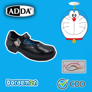 Adda 41Z01 รองเท้านักเรียนเด็กผู้หญิงโดเรม่อน หนังดำ รองเท้านักเรียนหญิงหนังดำ Doraemon รองเท้านักเรียนหนังดำ