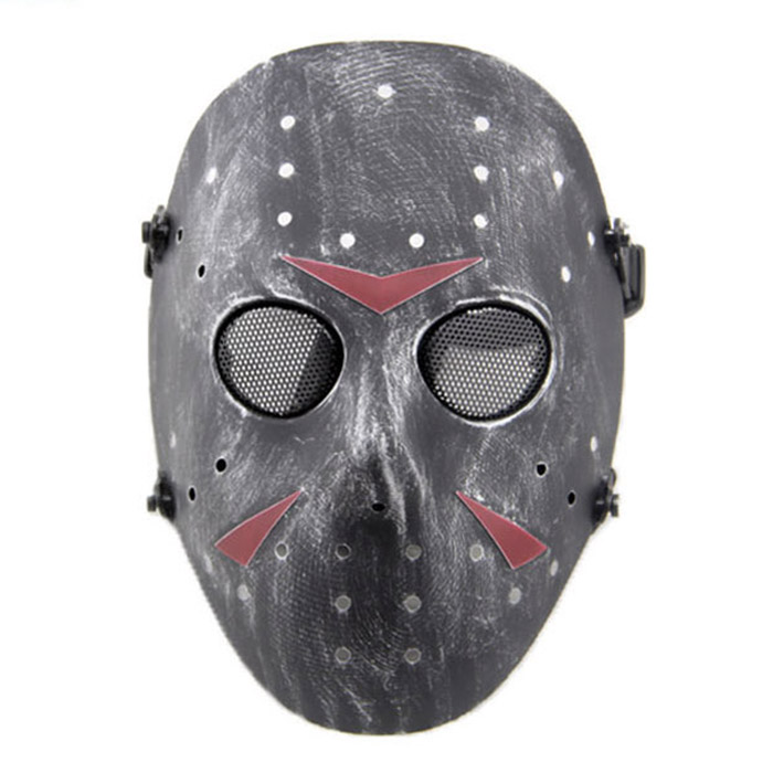 Mask หน้ากาก Jason เจสัน วัสดุ PC เกรด A หนา กันการกระแทก BB ป้องกัน แฟนซี คอสเพลย์ หมวก สยองขวัญ สุดโหด ฮาโลวีน Party