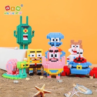 เลโก้นาโนแบบเฟือง Size XL - Haicaipin 6093 - 6099 Spongebob SquarePants