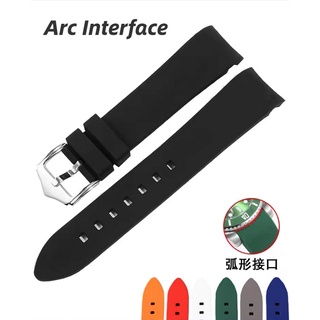 สายนาฬิกาข้อมือซิลิโคนยาง แบบนิ่ม 18 19 20 21 22 23 24 มม. อุปกรณ์เสริม