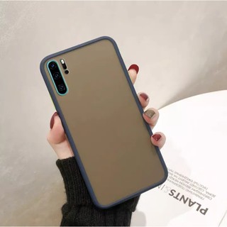 เคสโทรศัพท์ หัวเว่ย Case Huawei P30Pro เคสกันกระแทก ขอบสีหลังขุ่น