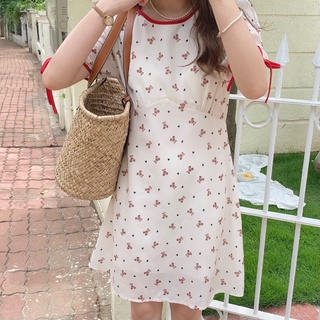 cpjgirlxx  |  Hallow Bear Ribbon Dress เดรสสั้นลายหมี แขนตุ๊กตา