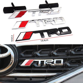 ใหม่โลหะ 1pcs กันน้ำรถ 3D Badge สติกเกอร์อัตโนมัติ TRD โลโก้ตราสัญลักษณ์ Grille ด้านหน้า