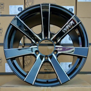 ล้อใบพัดขอบ 18x9.0 ET25 6x139.7 ดำขอบแดง,ดำขอบเงิน 1วง