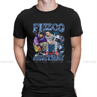 printเสื้อยืดแฟชั่นพิมพ์ลายเสื้อยืดแขนสั้น พิมพ์ลาย Fezco and Ashtray Ballin Harajuku Euphoria HBO TV Series แบบสร้างสร