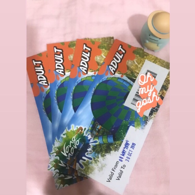 บัตรสวนน้ำvana nava water jungle 4 ใบ