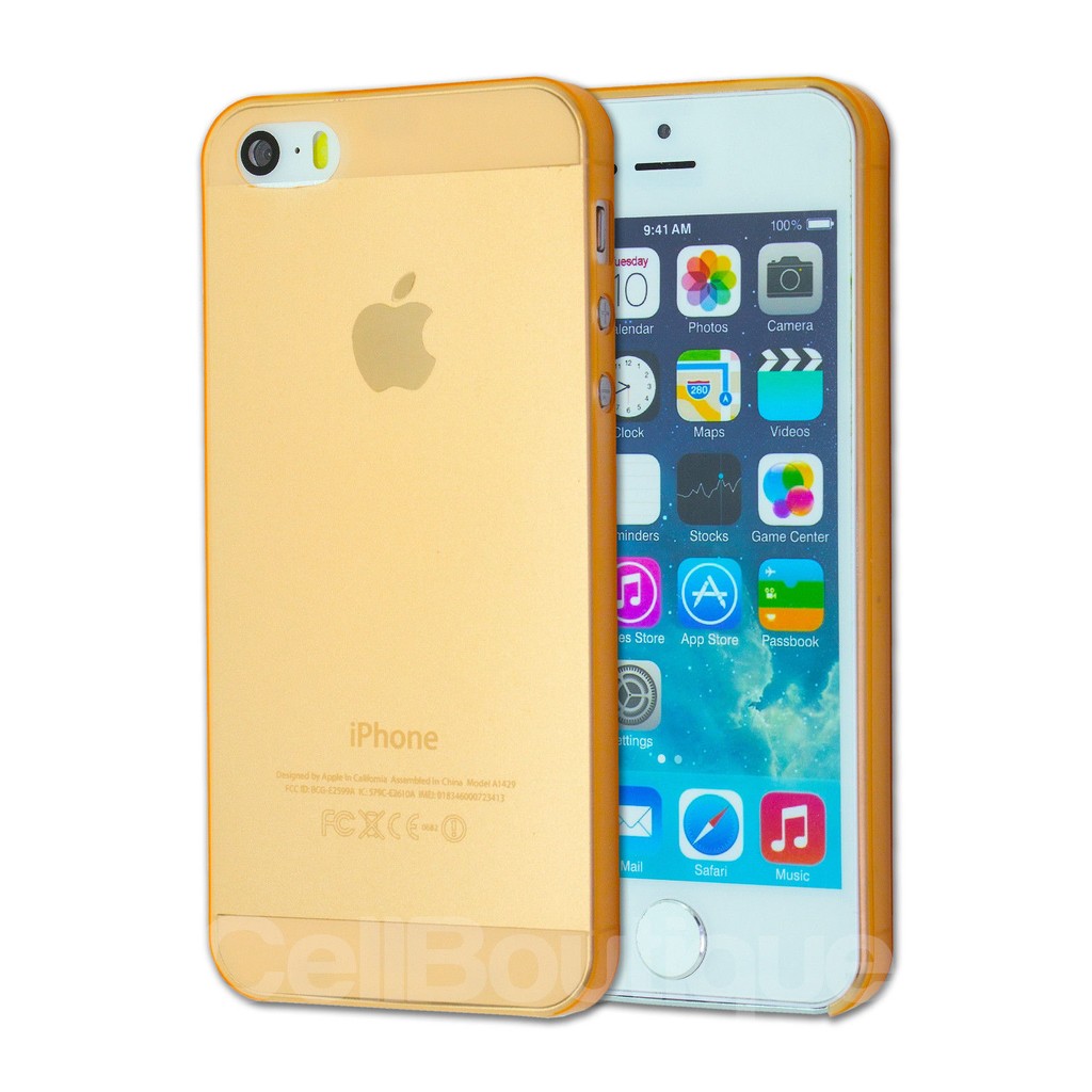 เคสสิลิโคน Iphone 4/4S เคสไอโฟร 4/4S สีส้ม (นิ่มใส)