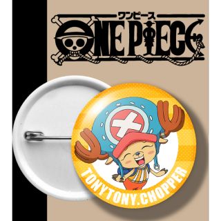 ONEPIECE BADGE เข็มกลัด วันพีช ฟ้า ช๊อปเปอร์ เหลือง TONY SHOPPER YELLOW