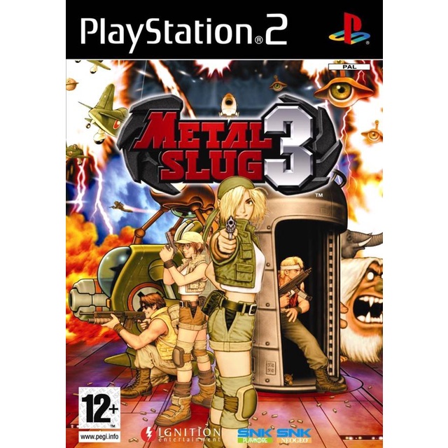 Metal Slug 3 (Europe) PS2 แผ่นเกมps2 แผ่นไรท์ เกมเพทู