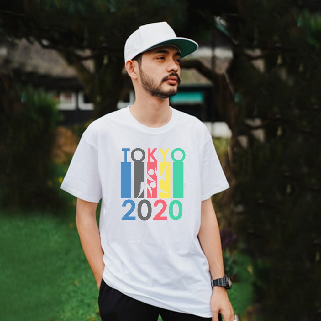OLYMPICS TOKYO 2020 1 DESIGN เสื้อยืด BAJU OLYMPICS DTF PREMIUM COTTON 190GSM VIRUS PRINT