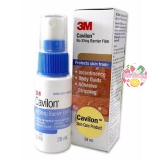 3M Cavilon No Sting Barrier Film Protects Skin 28 ml คาวิลอน ฟิล์มเคลือบผิวหนังป้องกันผิวหนังถูกทำลาย