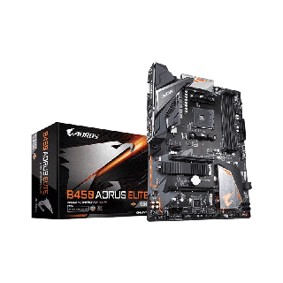 MAINBOARD (เมนบอร์ด) (AM4) GIGABYTE B450 AORUS ELITE (REV.1.1)/Warranty 3 Year By Synnex