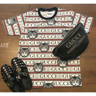 เสื้อยืด &amp; เดรส ผ้าดาวกระจายลาย G U C C l