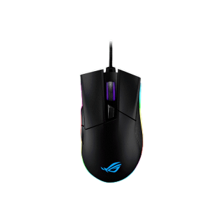 ASUS P502 ROG GLADIUS II Gaming mouse ( เมาส์ ) optimized for FPS, push-fit switch socket, Aura RGB, DPI target button