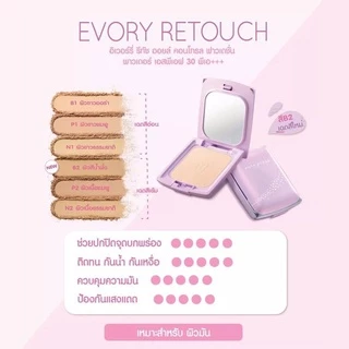 คิวเพรส แป้ง มินิ 5 กรัม อิเวอร์รี่ รีทัช/วันทูบิวตี้ฟูล/สโนว์ Cute press Evory Snow/Retouch / 1-2 Beautiful