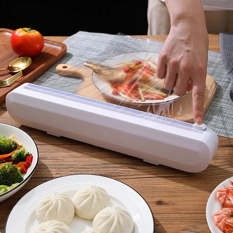1PC Sliding Cling Film Cutter With Suction Cup / Cling Film Dividers ...