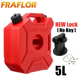 5L Litre Mount Motorcycle Spare Fuel Tank Jerry Cans Plastic Car Petrol Tanks Jerrycan Oil Container Backup Oil Can