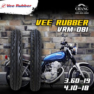 360-19 + 410-18 ( 4.10-18 ขนาดเทียบเท่า 350-18 ) ยี่ห้อ VEE RUBBER รุ่น VRM 081 ขนาดยางหน้า สำหรับรถSR