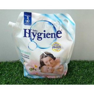 ผลิตภัณฑ์ปรับผ้านุ่ม Hygiene กลิ่นซอฟท์ ไวท์ 1800 มล.