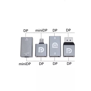 MiniDP To DP / HDMI หญิงหญิง HDMI/DP ชายไปยัง DP หญิงอะแดปเตอร์4K วิดีโอเสียง converter สำหรับ PC แล็ปท็อปโปรเจคเตอร์