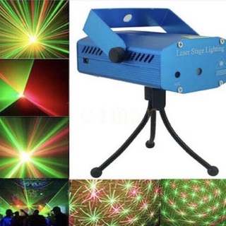 Mini Laser Stage Lighting ไฟดิสโก้เทค ไฟปาร์ตี้ ไฟคาราโอเกะ ไฟเวที