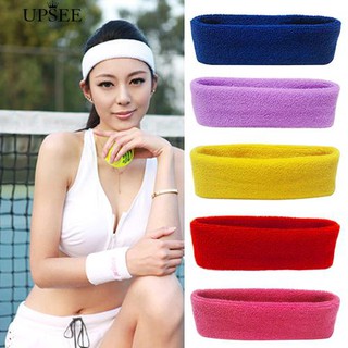 ‘Women Men Sport Sweat สายรัดข้อมือศีรษะโยคะ Gym Gym Stretch Head Hair Band