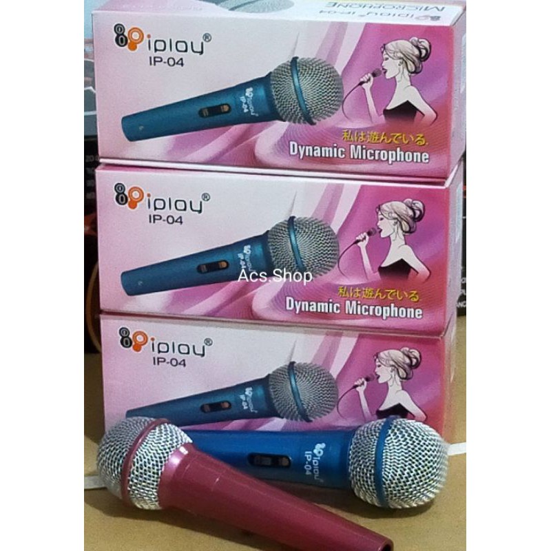 ( คละสี ) ไมค์สาย IPlay รุ่น IP-04 , IP-01 02 03 คละรุ่น ไมโครโฟน