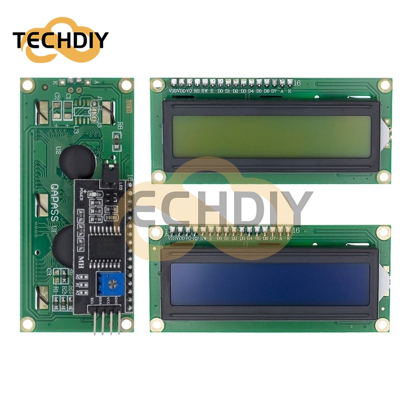 TENSTAR ROBOT LCD1602+I2C LCD 1602 โมดูลหน้าจอสีฟ้า/สีเขียว PCF8574 IIC/I2C LCD1602 อะแดปเตอร์แผ่นสํ