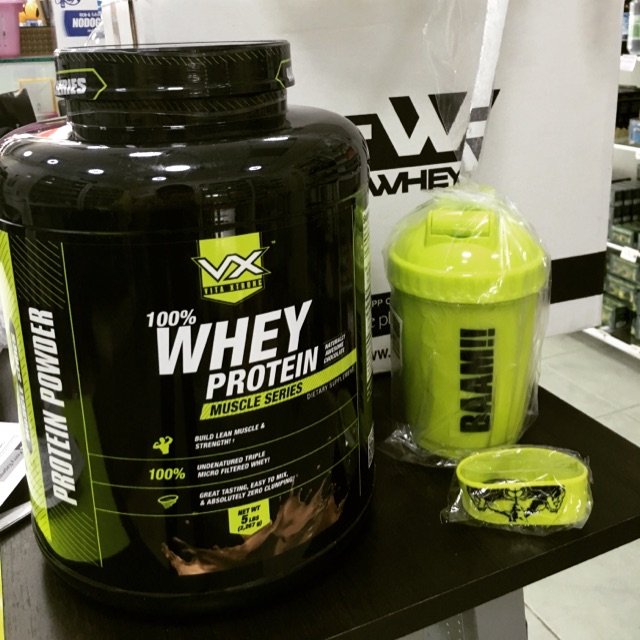 VX 100% whey protein ขวดใหญ่ 5lb ! รสชอคโกแลต