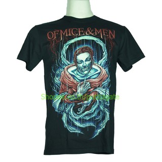 เสื้อวง Of Mice &amp; Men เสื้อไซส์ยุโรป ออฟ ไมซ์ แอนด์ เม็น PTA1372 เสื้อยืดแฟชั่นวงดนตรี