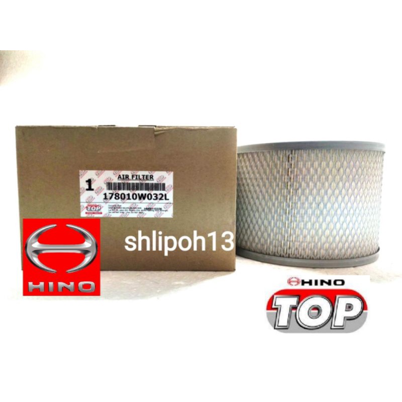 Hino Dutro W04D-T/WU302R กรองอากาศ 178010W032L (HINO TOP) / A-0W032 (NITCO)