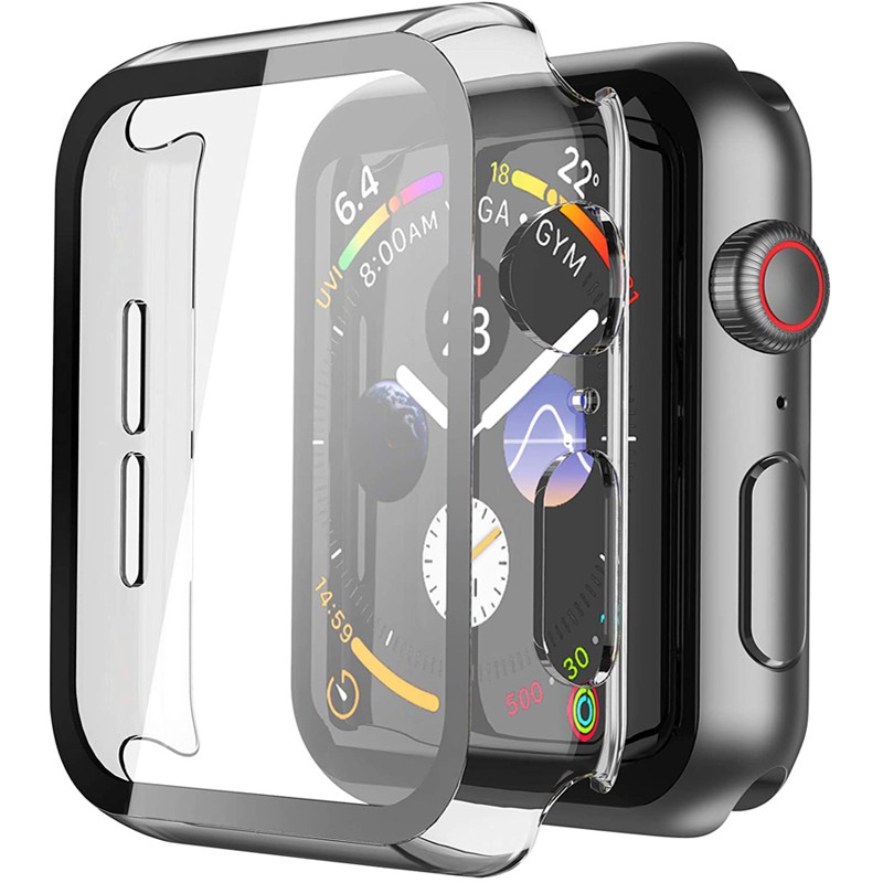 iwatch series 7 เคส Watch 7 41mm/45mmสายนาฬิกา PC+Glass สายสำหรับ watch 7 เคสแอปเปิ้ลวอช เคสสำหรับแอ