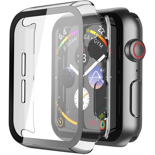 iwatch series 7 เคส Watch 7 41mm/45mmสายนาฬิกา PC+Glass สายสำหรับ watch 7 เคสแอปเปิ้ลวอช เคสสำหรับแอป Apple Watch PC Case For AppleWatch Series 7 Case + Tempered Glass Screen Protector Full Cover for iwatch Series 7