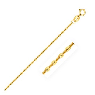 สร้อยคอทองคำแท้ 14K ลายเมริเนอร์ cross 14k Yellow Gold Alternate Mariner Link Chain