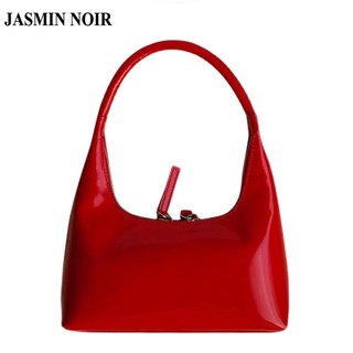 Jasmin Noir กระเป๋าถือ กระเป๋าสะพายไหล่ หนัง Pu ทรงโท้ท เรียบง่าย แฟชั่นสําหรับสตรี