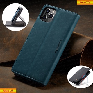 เคสสำหรับ iPhone 13 iPhone13 i13 Pro Max Mini Leather Phone Case Full Protection Wallet Card slot Bracket Stand Holder Retro Matte Flip Leather Shockproof Casing Soft Cover Case